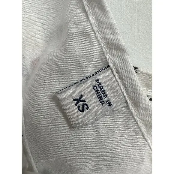 VINEYARD VINES White Black Fan Border Print Beach Maxi Dress Women Size XS - Picture 14 of 15